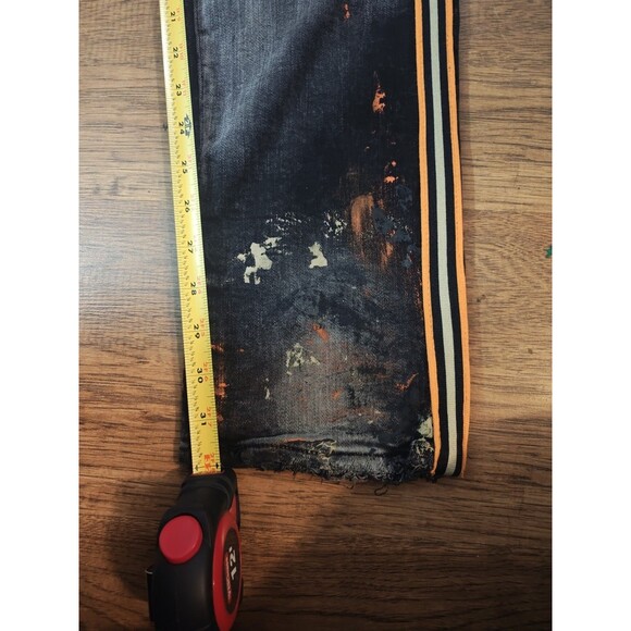 NWT Jordan Craig Black Starfish Denim SEAN 38x32 Paint Splatter Legacy Edition - Picture 5 of 8